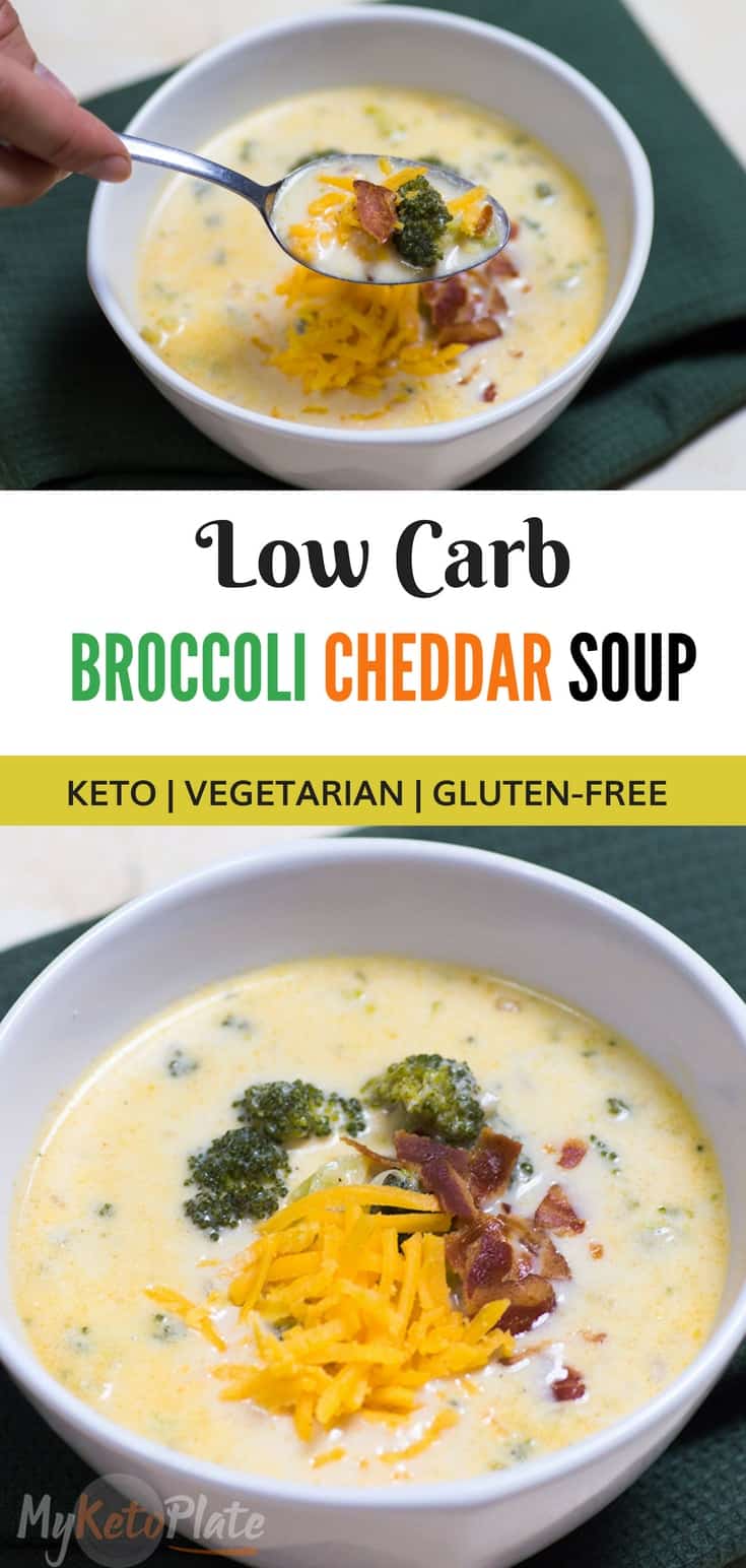 Keto Broccoli Cheddar Soup - Creamy & Delicious - MyKetoPlate