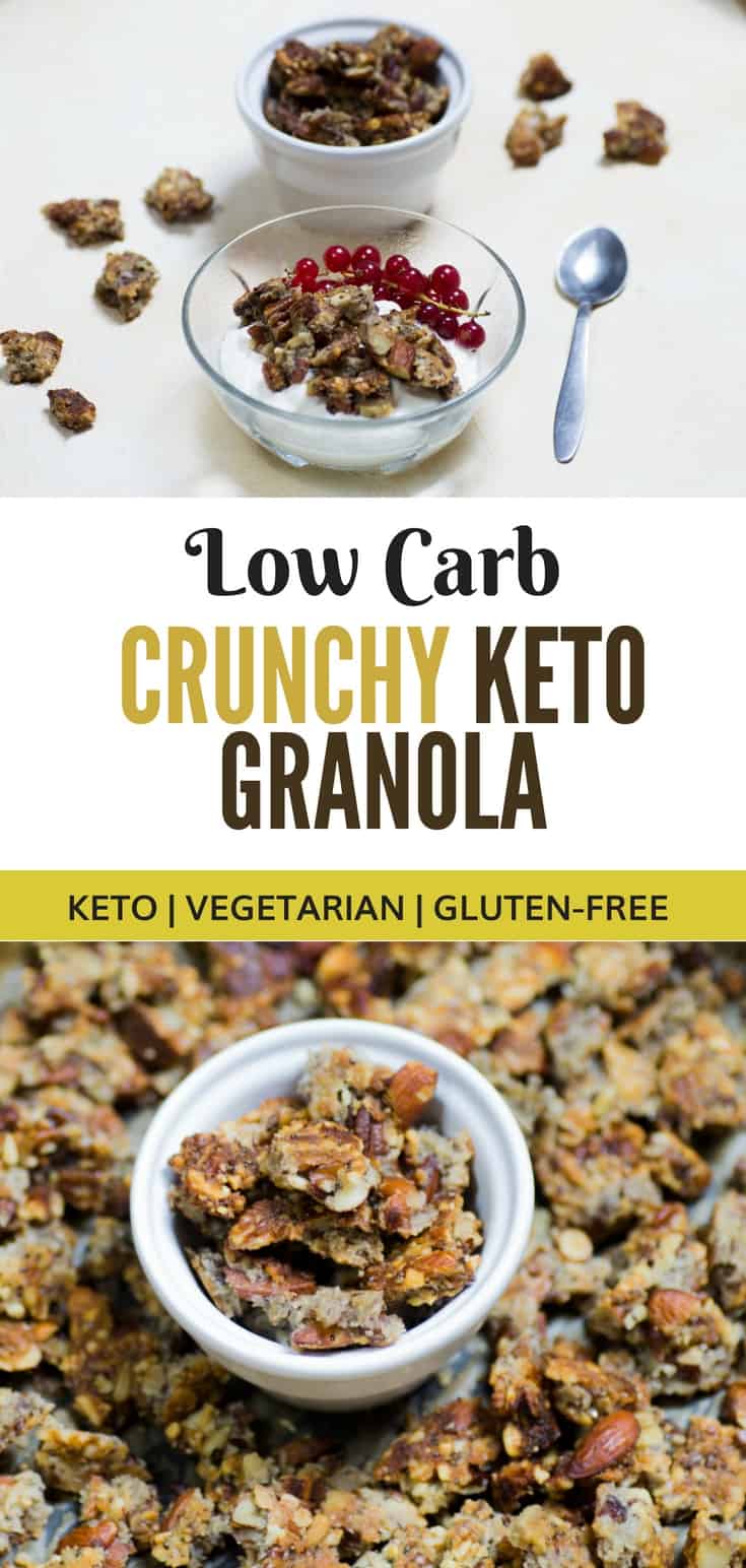 Super Crunchy Keto Granola Recipe Only 5g Net Carbs MyKetoPlate