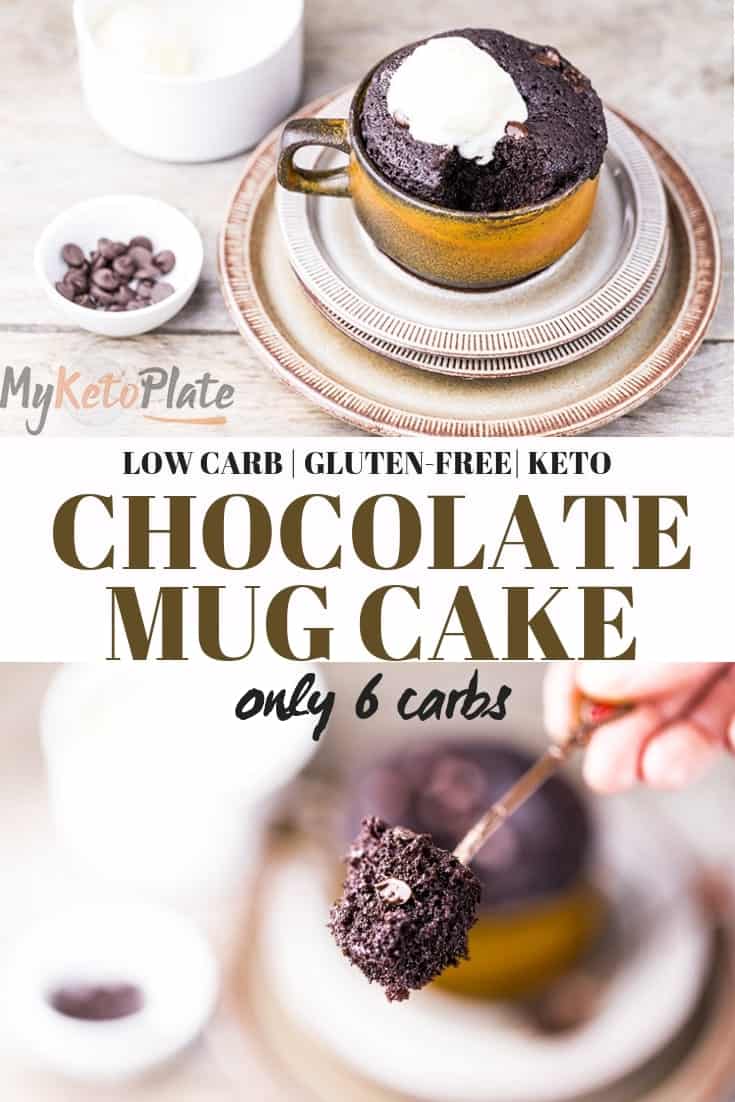 Chocolate Keto Mug Cake Recipe - MyKetoPlate