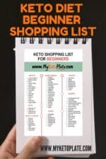 Keto Shopping List For Beginners - Keto Grocery List - MyKetoPlate