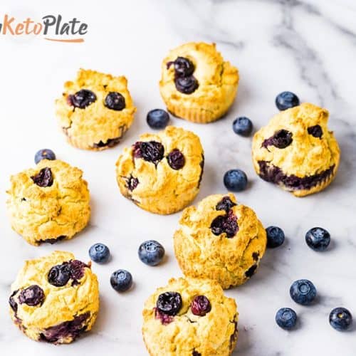 The Best Keto Blueberry Muffins - MyKetoPlate