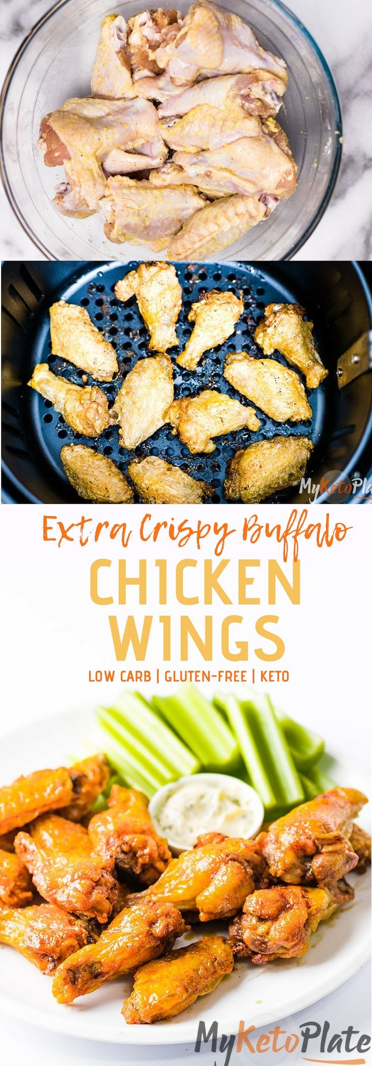 Air Fryer Chicken Wings Recipe (Easy, Delicious, And Healthy) - MyKetoPlate