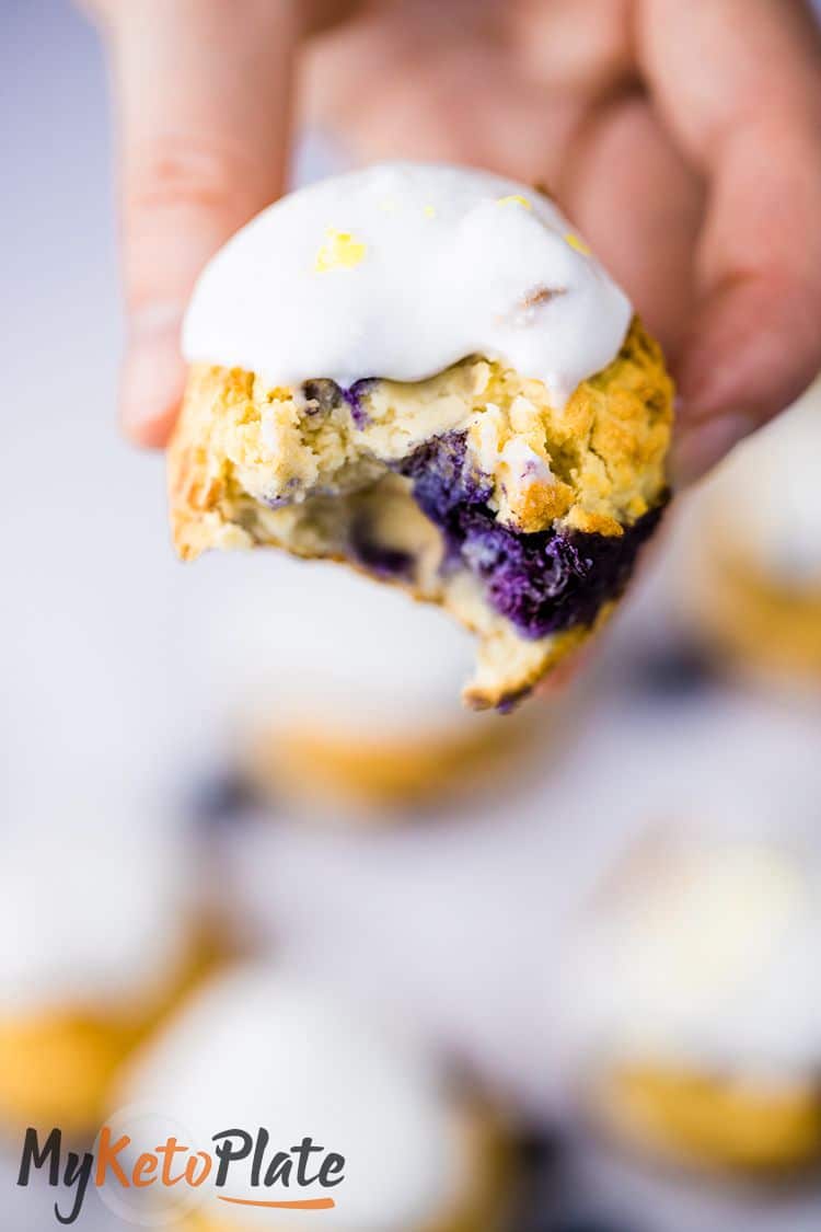 The Best Keto Blueberry Muffins 6