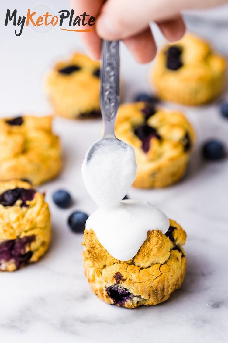 Easy Dairy-Free Keto Blueberry Muffins 3