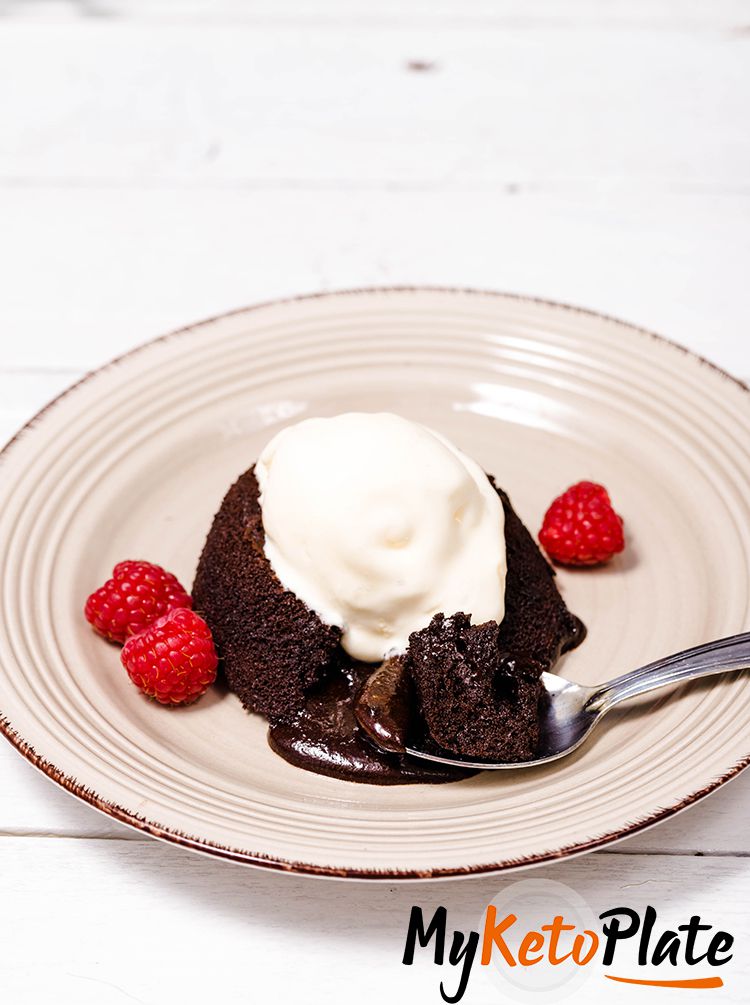 The Best Chocolate Keto Lava Cake - Only 3g Carbs 1