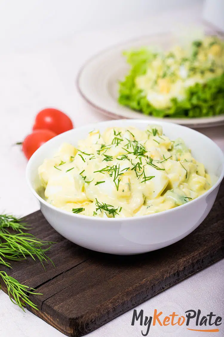 Learn how to make this super easy keto egg salad 