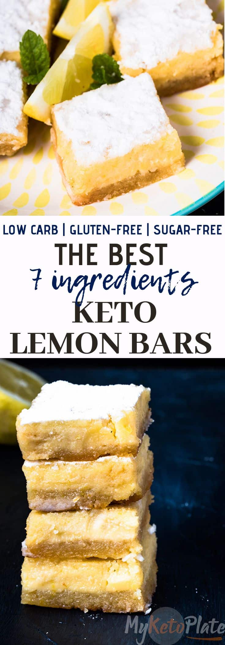 The Best Keto Lemon Bars – Only 4g Carbs