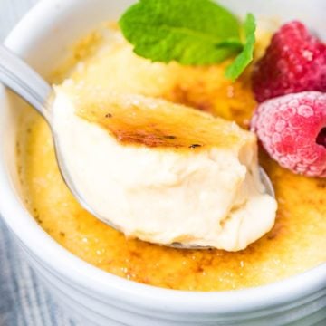 This keto Crème Brûlée is a delicate, vanilla-flavored "burned cream" dessert that resembles a decadent custard. It's my sugar-free take on this classic dessert that's equally delicious and easy to make.