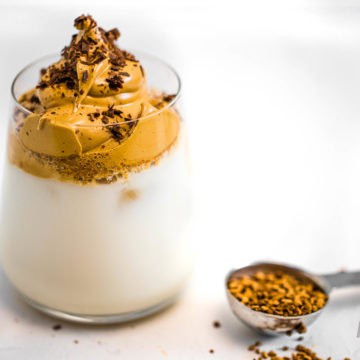 Keto Dalgona Coffee is an incredible Iced Sugar-Free drink that's made with only 4 ingredients. Whip them into a fluffy and velvety coffee cream for the perfect morning coffee or afternoon treat.