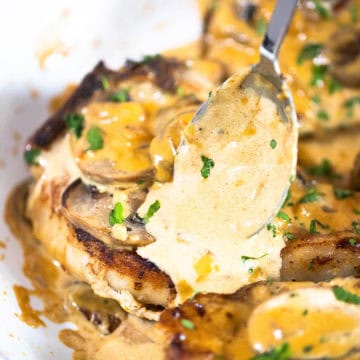 pork chops with creamy mushroom sauce