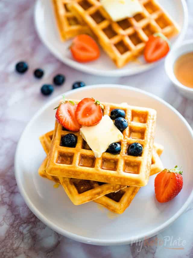Keto Waffles With Almond Flour MyKetoPlate