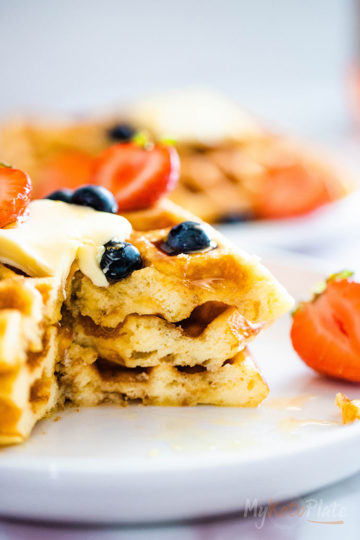Perfect Homemade Keto Waffles With Almond Flour - MyKetoPlate