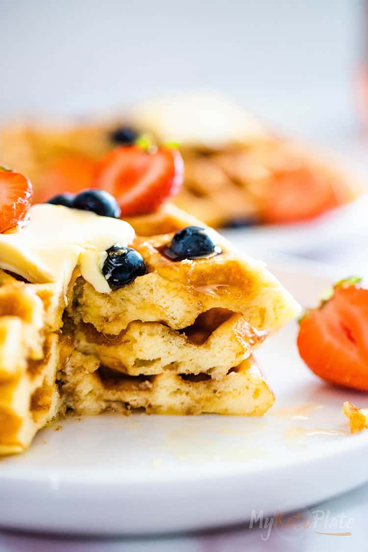 Easy Mini Waffles  THM FP, Low Fat, Low Carb - Oh Sweet Mercy