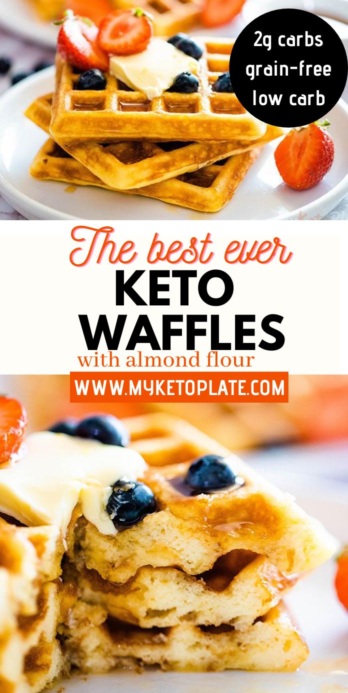 Perfect Homemade Keto Waffles With Almond Flour - MyKetoPlate