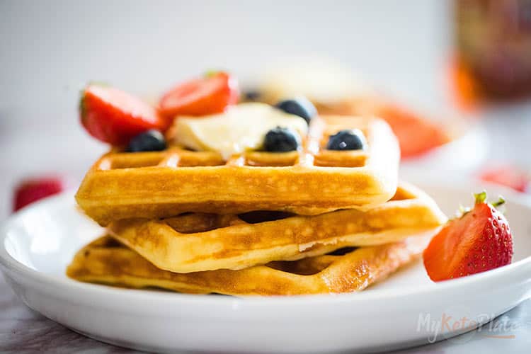 Perfect Homemade Keto Waffles With Almond Flour - MyKetoPlate