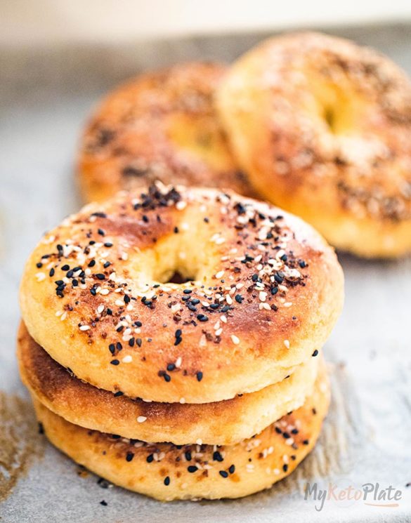 Easy Fathead Keto Bagels - Low Carb Bagels - MyKetoPlate