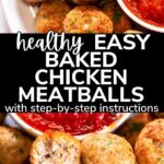 easy healthy baked chicken meatballs