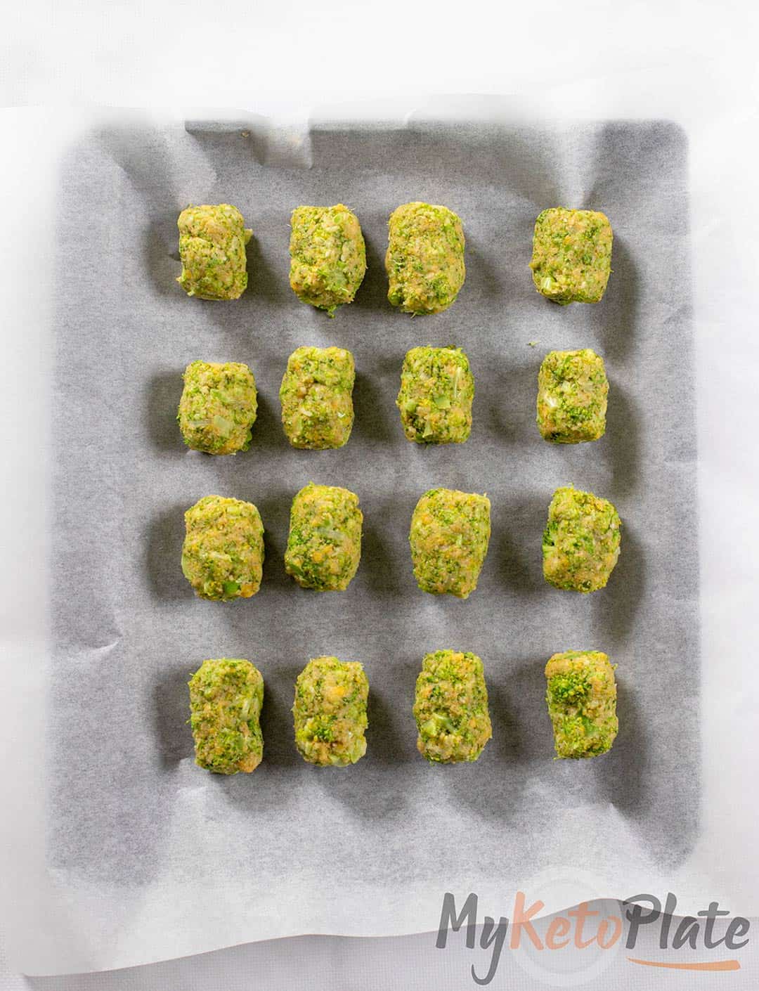 form broccoli tots