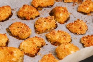 how to make Crispy Baked Keto Chicken Nuggets
