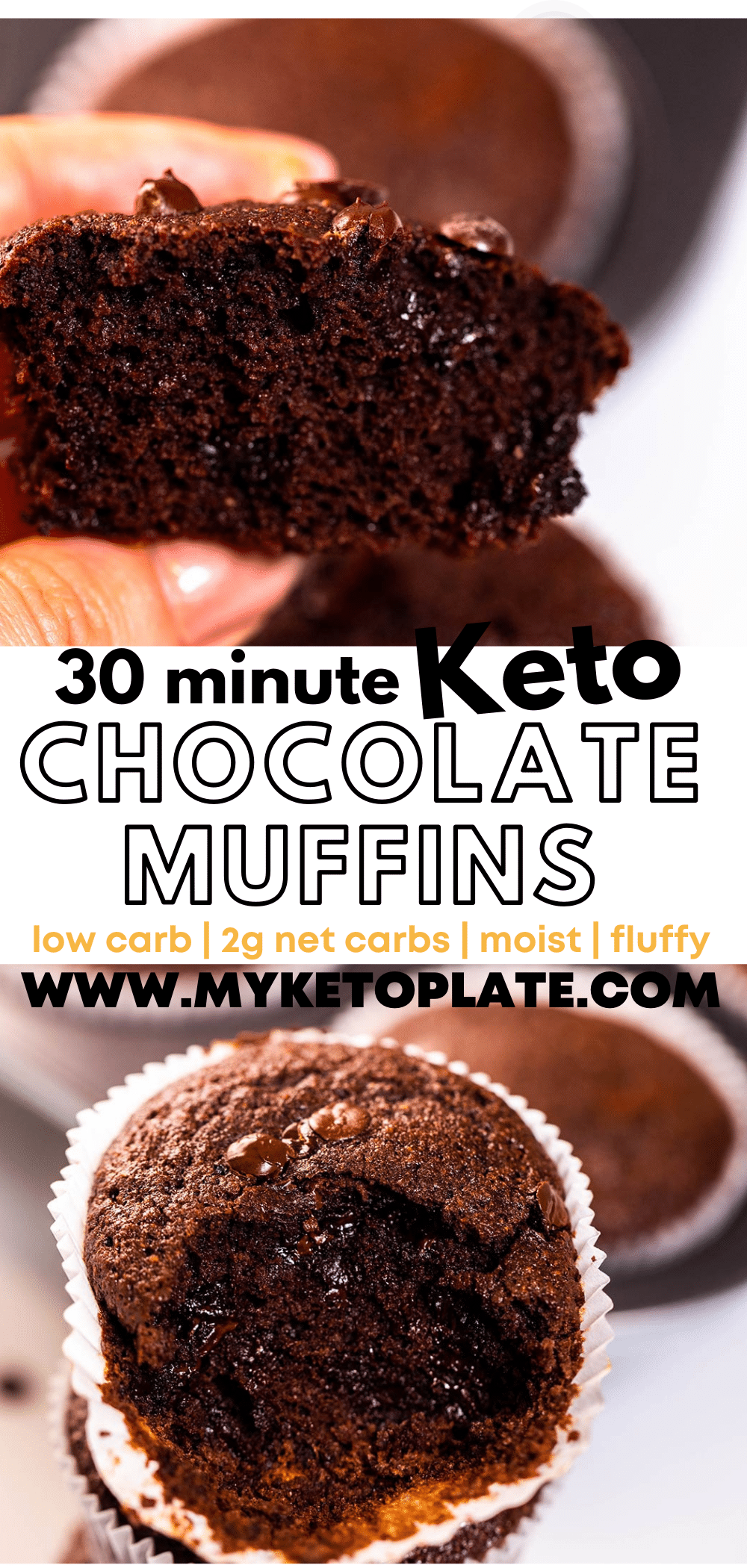 Keto Chocolate Muffins - MyKetoPlate