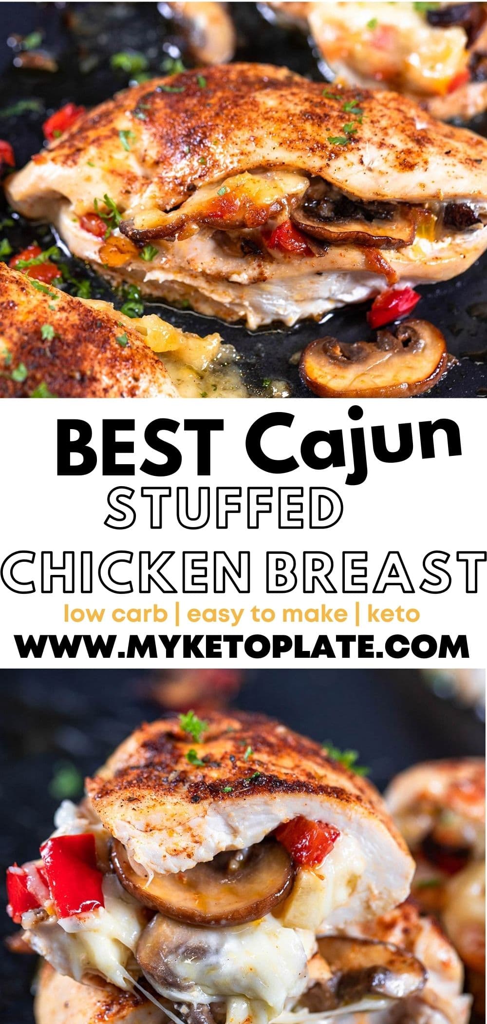 Cajun Stuffed Chicken Breast - MyKetoPlate