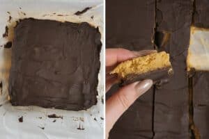 how to make No-Bake Keto Peanut Butter Bars