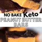No-Bake Keto Peanut Butter Bars