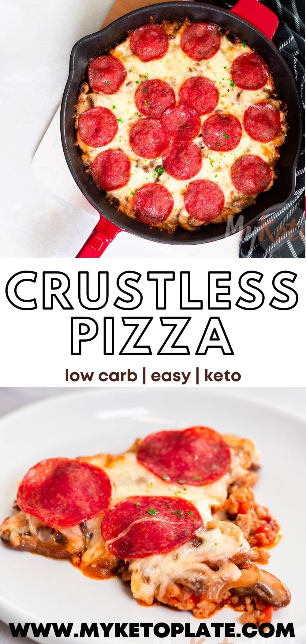The Best Crustless Pizza Recipe - MyKetoPlate