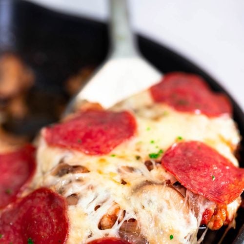 baked keto pizza with no crust
