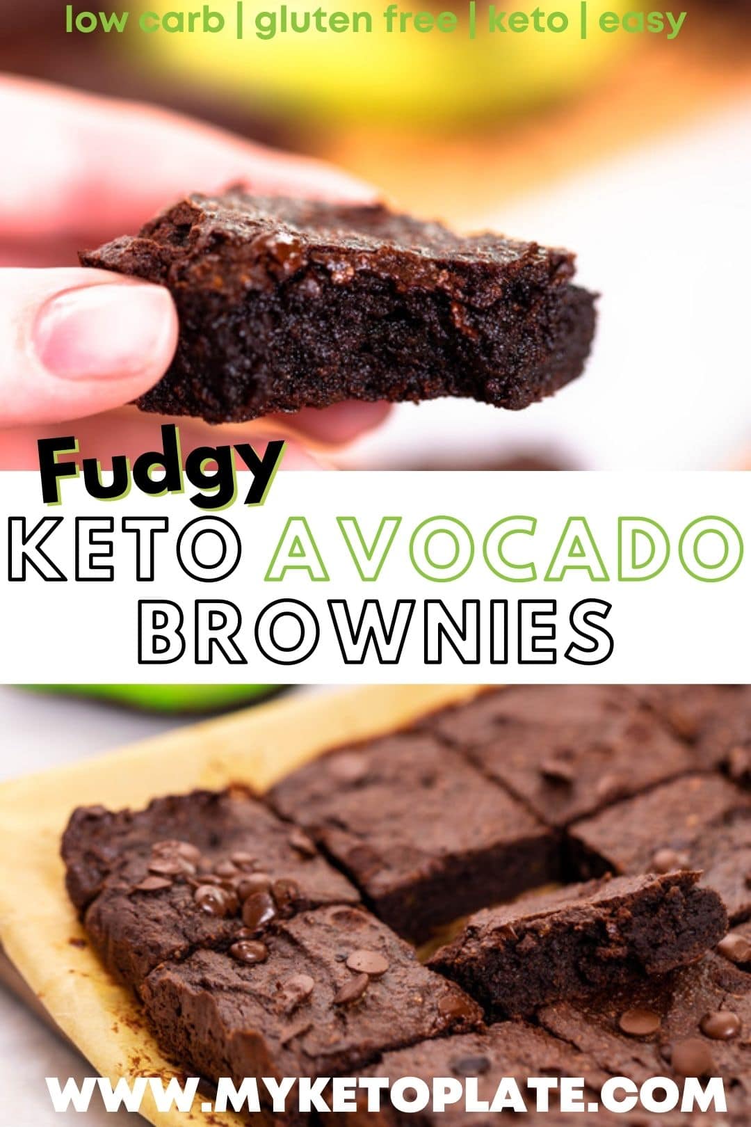Fudgy Avocado Brownies - MyKetoPlate
