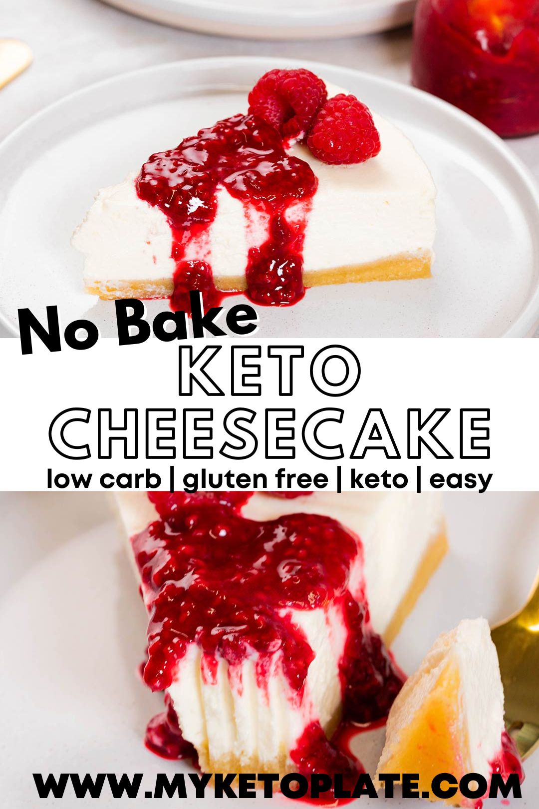 No-Bake Keto Cheesecake - MyKetoPlate