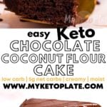 easy chocolate coconut flour cake