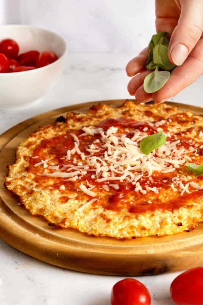 Easy Cauliflower Pizza Crust Recipe - MyKetoPlate