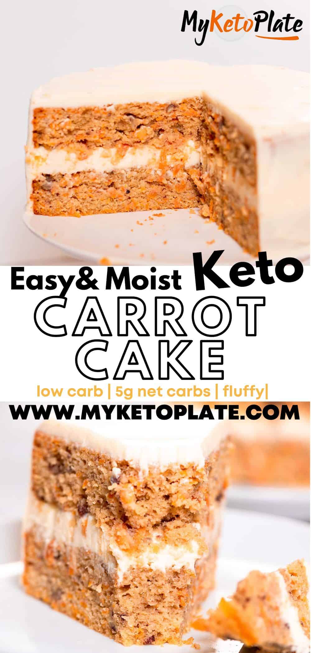 Easy Keto Carrot Cake (5g Net Carbs) - MyKetoPlate