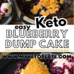 easy keto blueberry dump cake