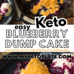 easy keto blueberry dump cake