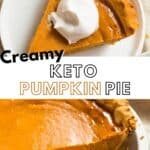 Keto Pumpkin Pie