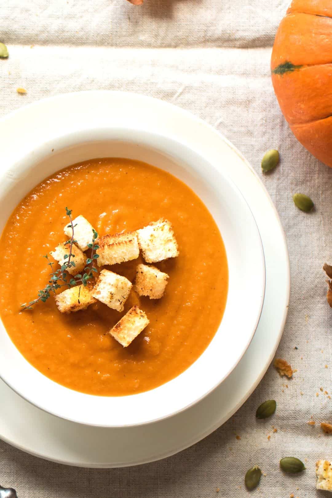 Creamy Keto Pumpkin Curry Soup - Only 4 Net Carbs Per Serving