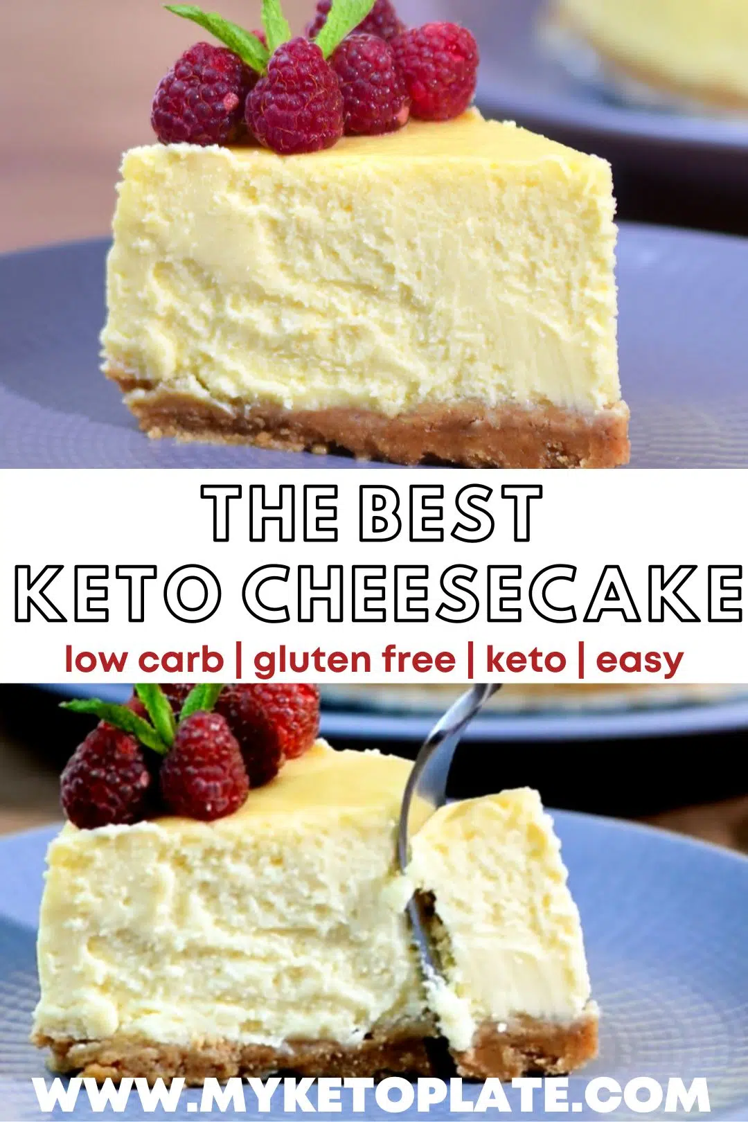 The Best Keto Cheesecake Recipe - MyKetoPlate