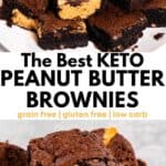 the best keto peanut butter brownies