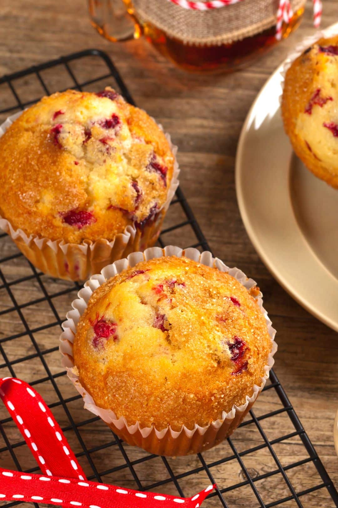 low carb keto cranberry muffins