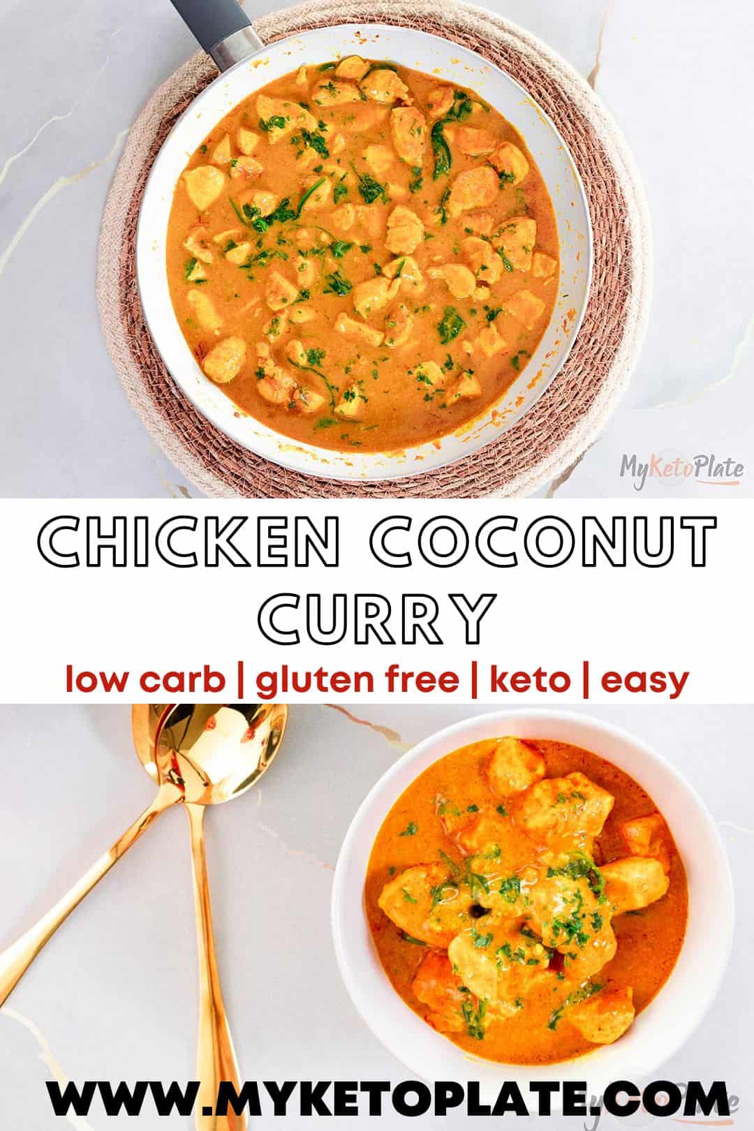 Chicken Coconut Curry - MyKetoPlate