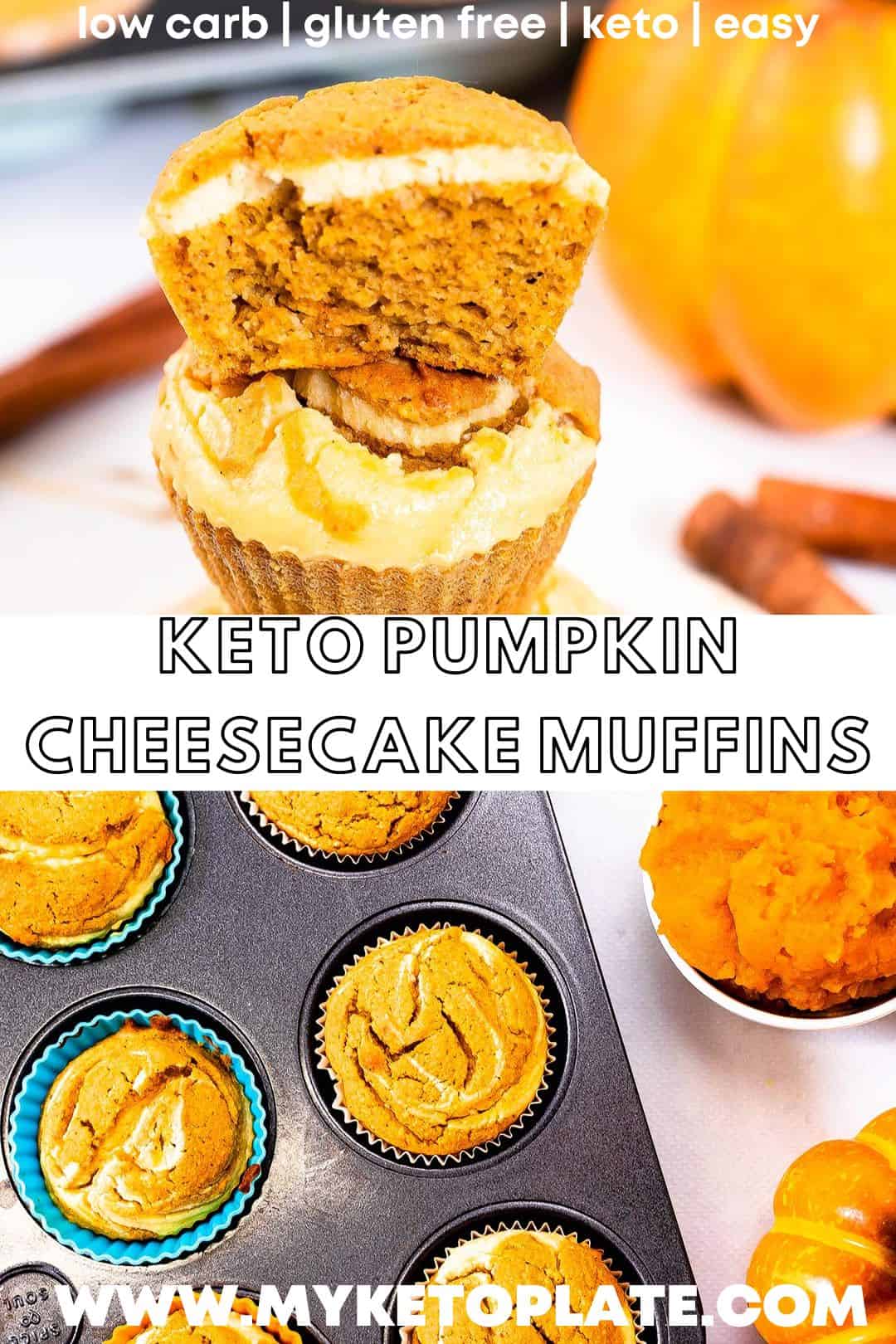 Keto Pumpkin Cheesecake Muffins MyKetoPlate