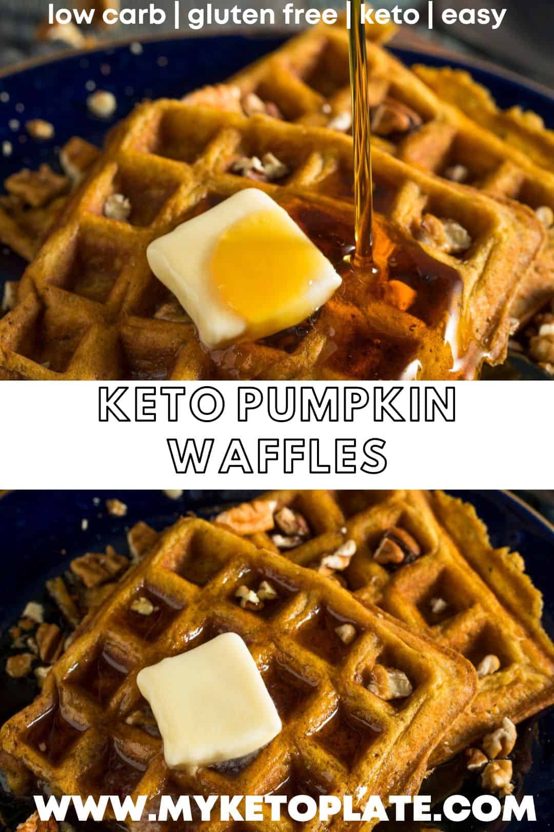 Keto Pumpkin Waffles - MyKetoPlate