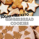 SUGAR-FREE Keto Gingerbread Cookies