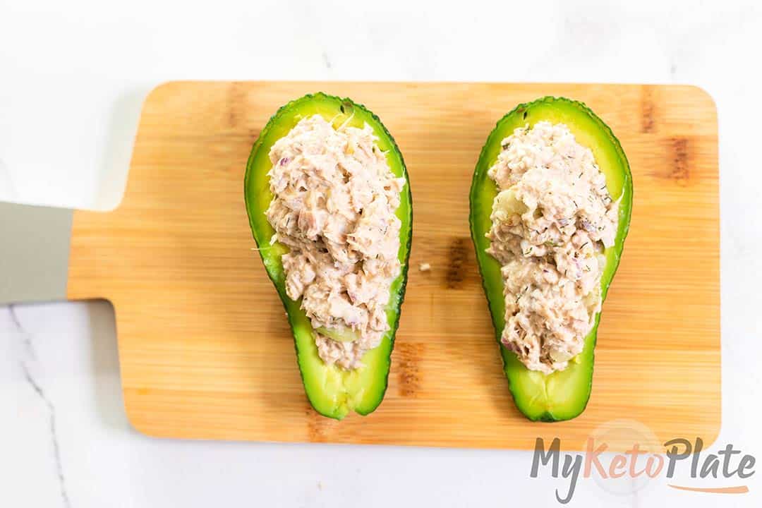 Tuna Salad Stuffed Avocado 