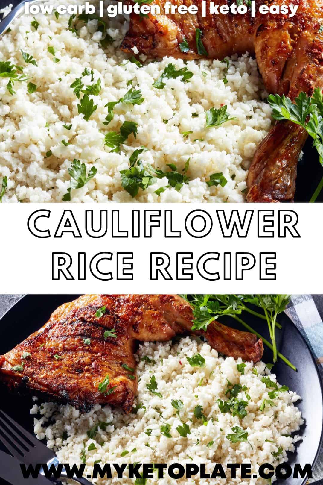 BEST Cauliflower Rice Recipe MyKetoPlate