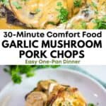 Pork Chops with Creamy Garlic Mushroom Sauce - 30 Minute Recipe 2