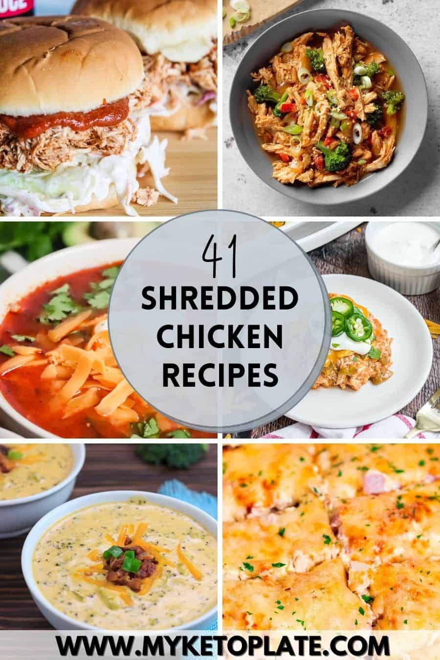 shredded chicken dinner recipes