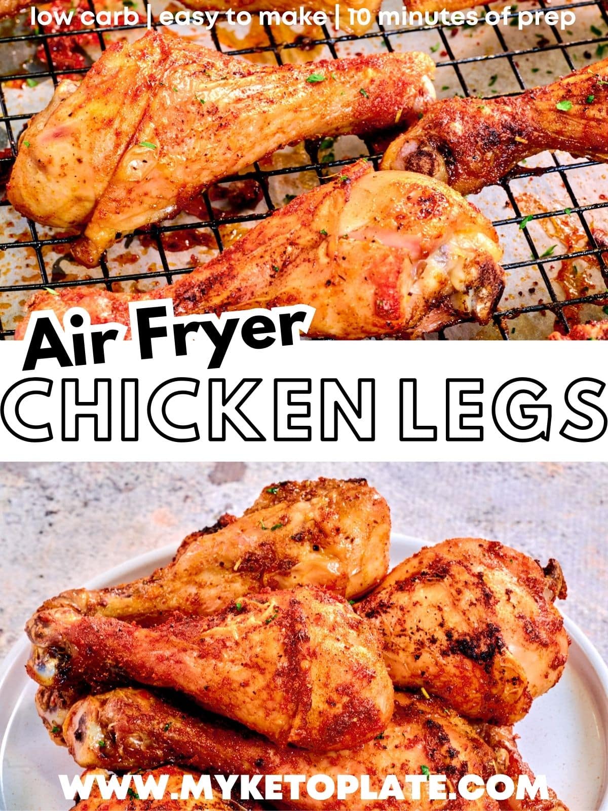 Air Fryer Chicken Legs - MyKetoPlate